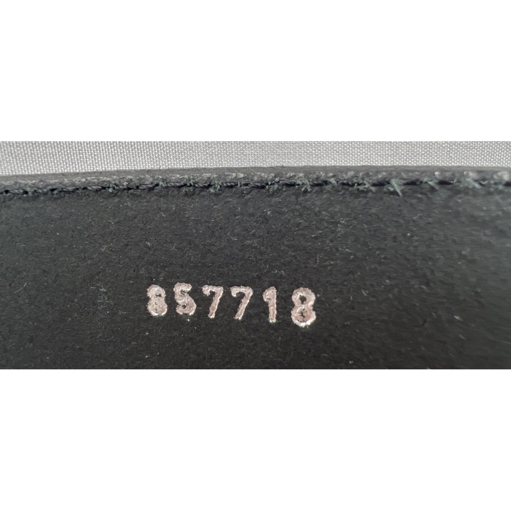 Bullhide Thick Sturdy Mens Black Leather Belt Size 48 Silver Buckle Made in USA - Picture 9 of 9